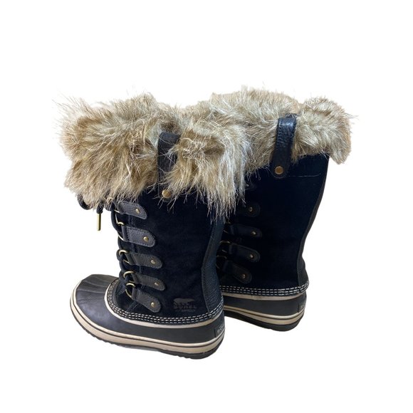 Sorel Women's 7 Joan Of Arctic Waterproof Snow Boots Shoes Black -25F - Picture 16 of 17